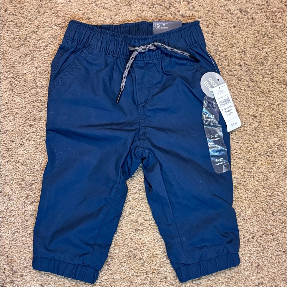 Gap Navy Blue Kids Lined Pants, size 6-12 months